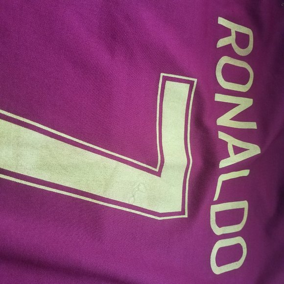 Cristiano Ronaldo Portugal International Jersey, Maroon/Gold, Men's Medium, - Picture 5 of 8